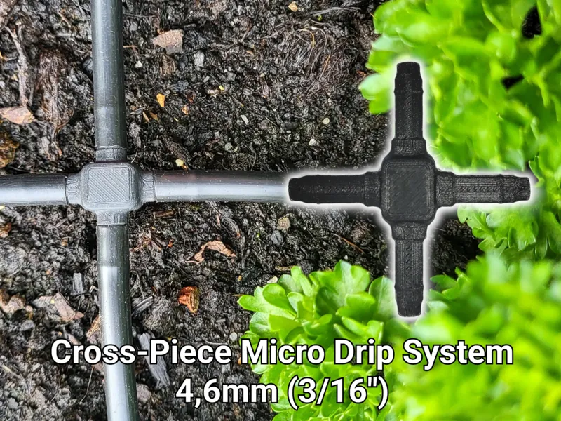 Cross Piece micro drip 4,6mm (3/16")
