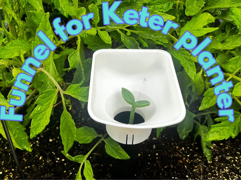 Keter raised planter funnel