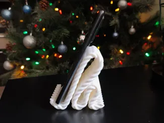 Soporte de móvil con textura trenzada de cuerda