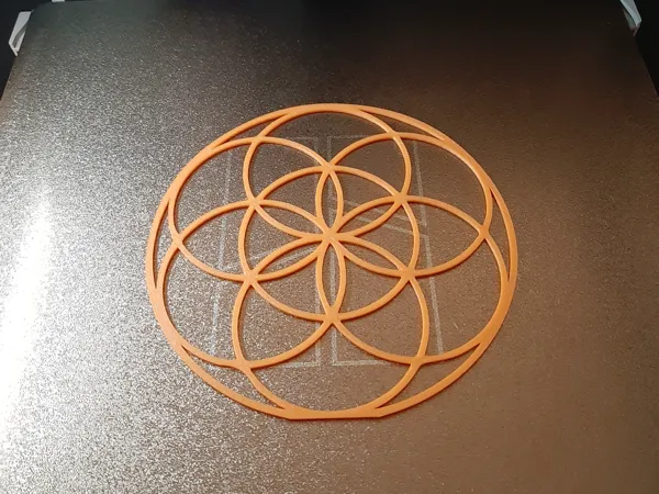 Symbole graine de vie décoratif