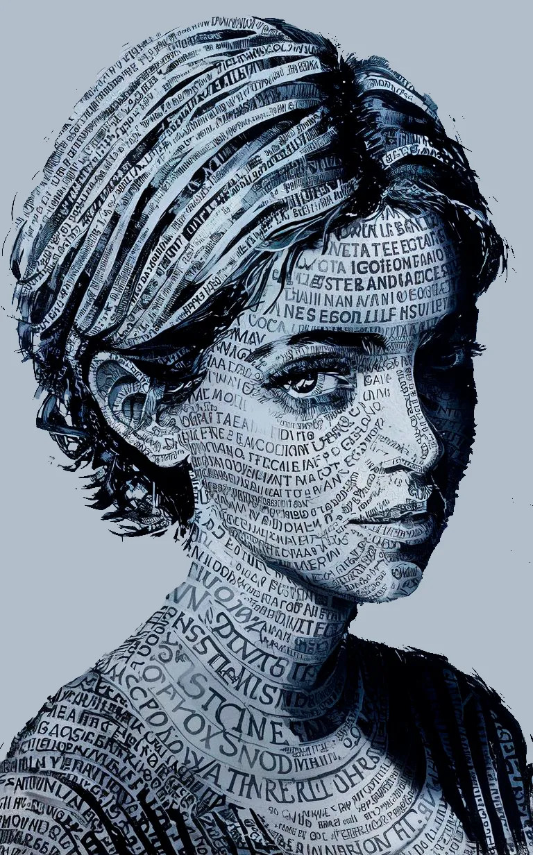 illustration on paper (HueForge)