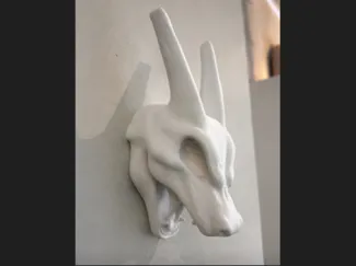 Charizard skull wall mounting