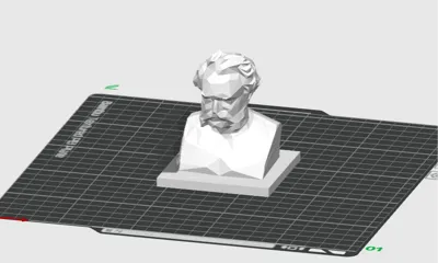 Werner von Siemens low poly Remix