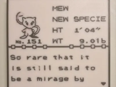 Mew gen1 pokedex entry