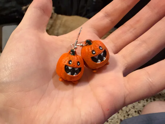 The Evil Pumpkin Earrings