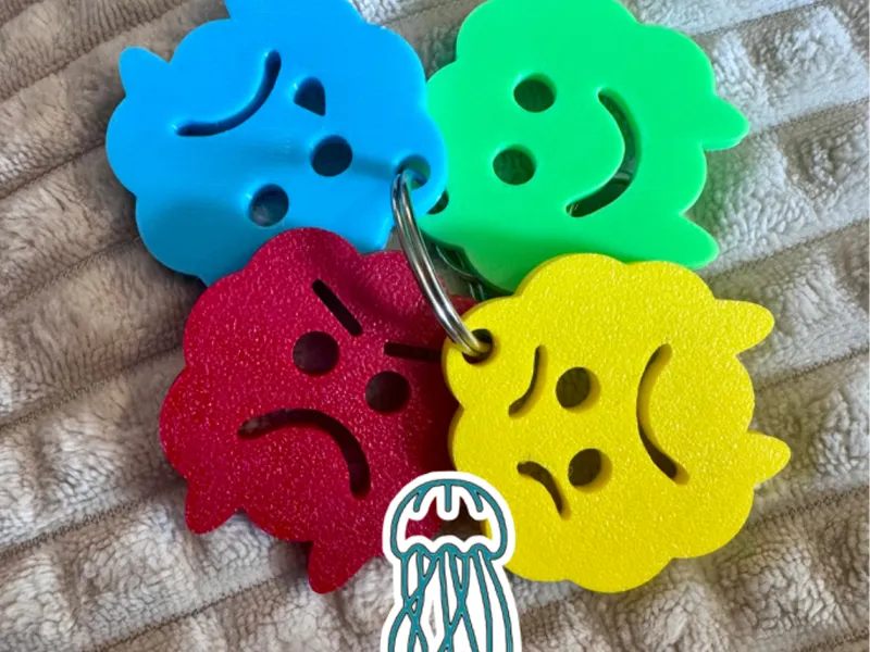 Sheep zones of regulation keychain