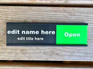 Custom Sliding Office Door Sign