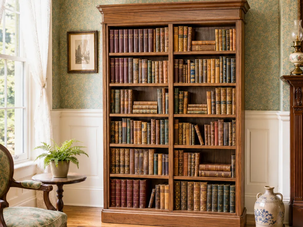 Caja o estuche: Miniature Antique Large Tall Bookcase. Referencia del modelo original.