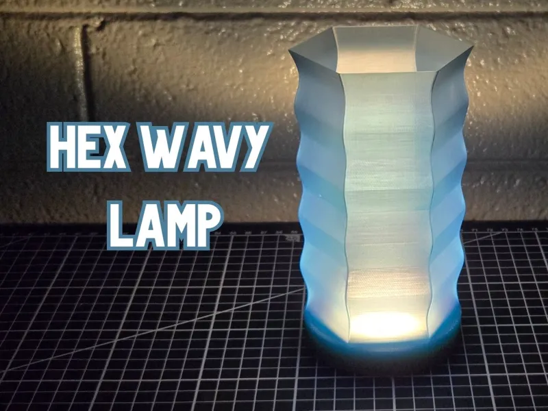 Hex Wavy Lamp