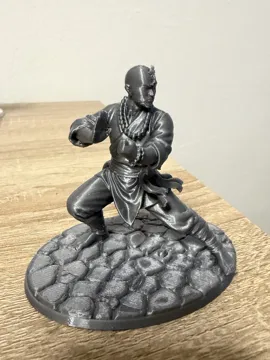 Modelo para impresión 3D: Monk — vista de referencia 3