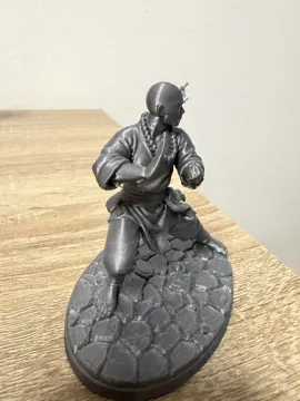 Modelo para impresión 3D: Monk — vista de referencia 4
