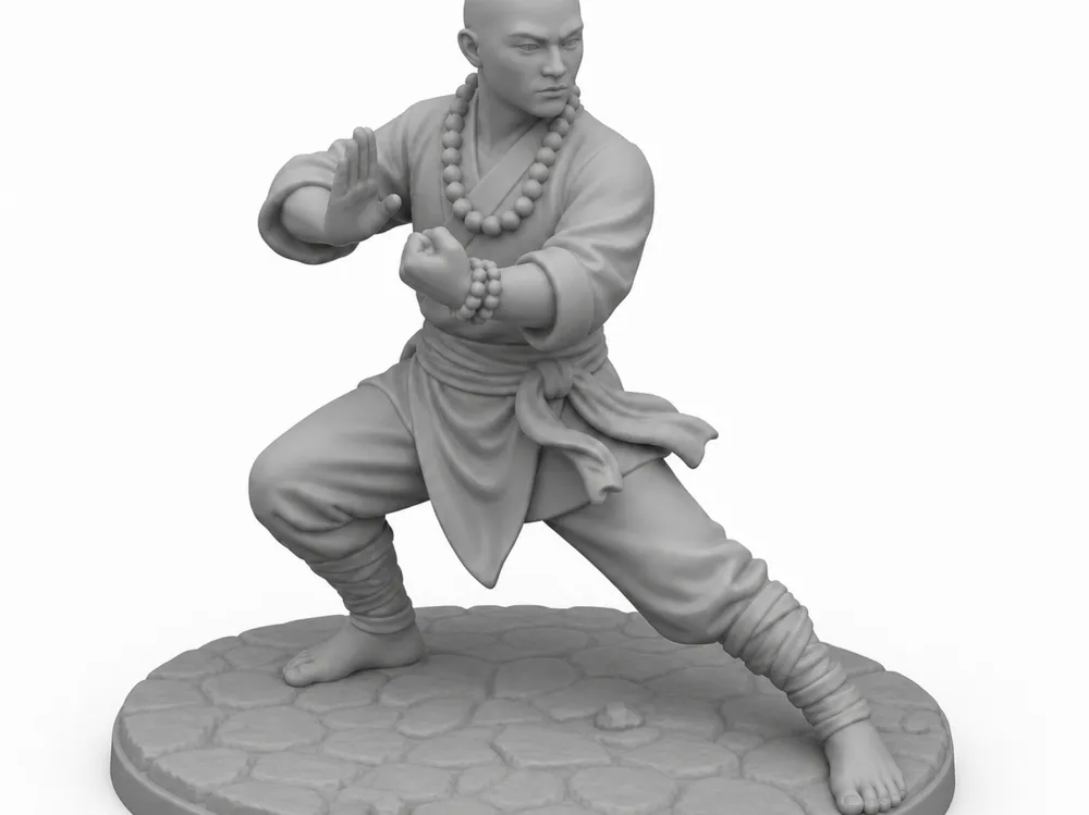 Modelo para impresión 3D: Monk. Referencia del modelo original.