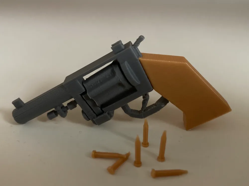 Functional mini Revolver - Free 3D Print Model - MakerWorld