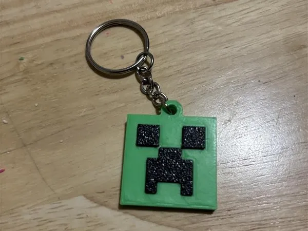 Minecraft Creeper Keychain - No AMS - Multipart
