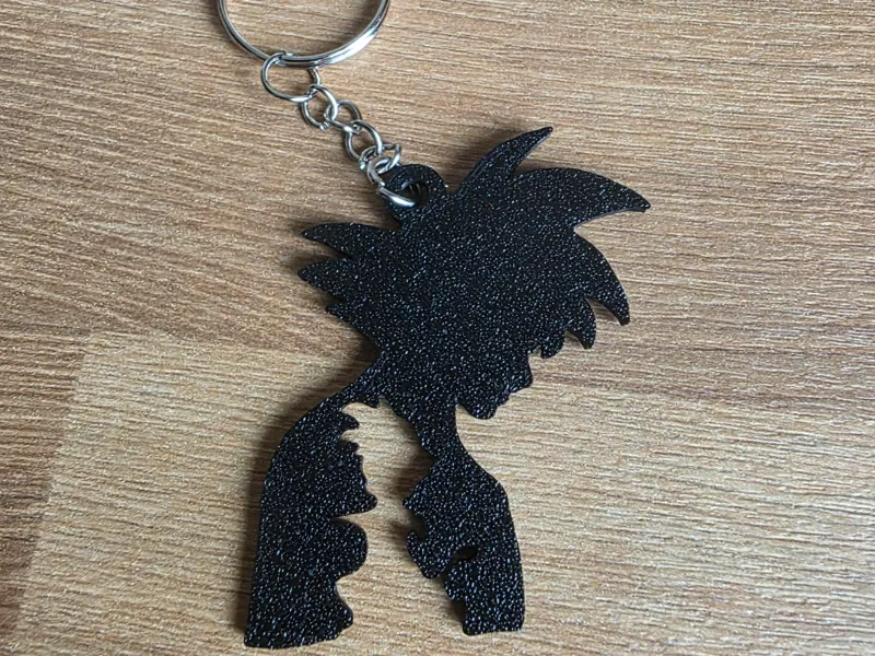 Goku shadow keychain