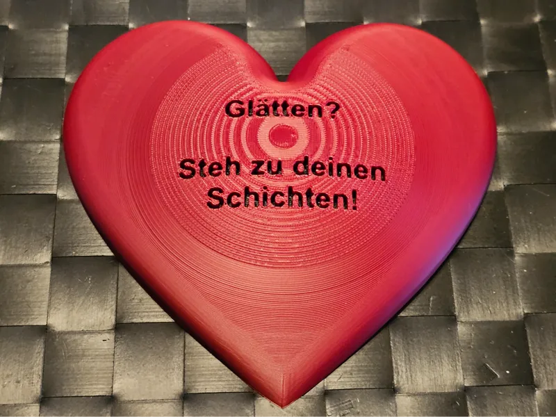 Herz mit Schichten