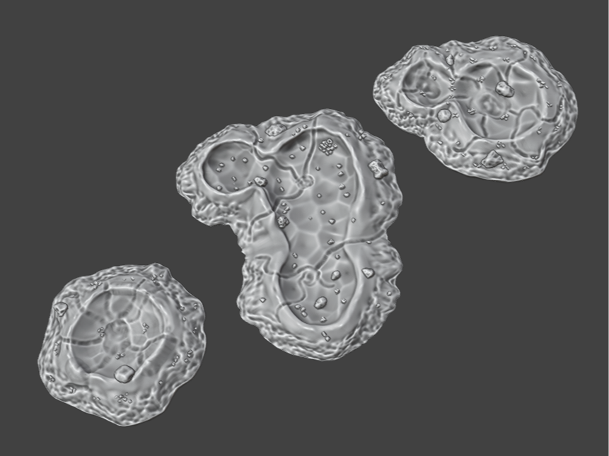 Simple craters - DnD / Wargame terrain