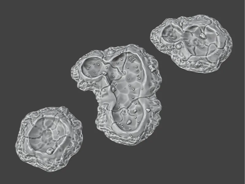 Simple craters - DnD / Wargame terrain