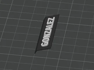 placa con nombre para base