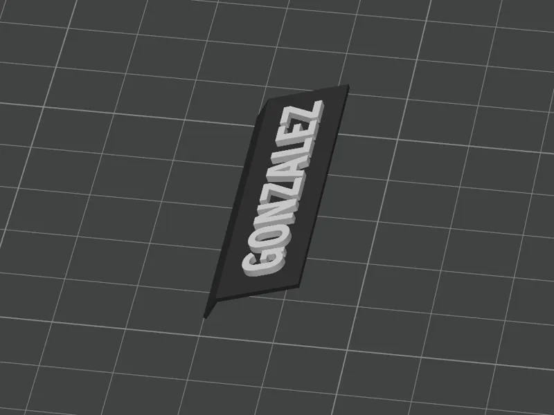 placa con nombre para base