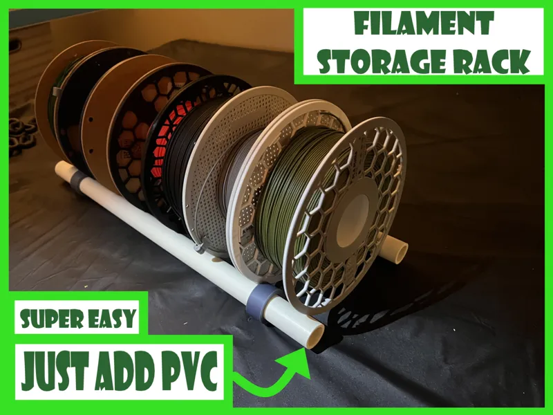 Simple Filament Storage - Just Add PVC