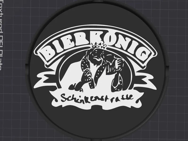 Bier König Aschenbecher mehrfarbig.