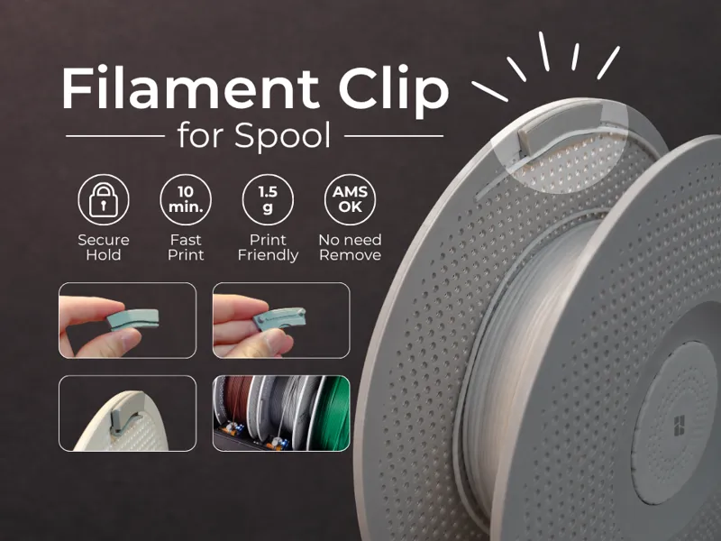 AMS Compatible Filament Clip|Fast & Eco