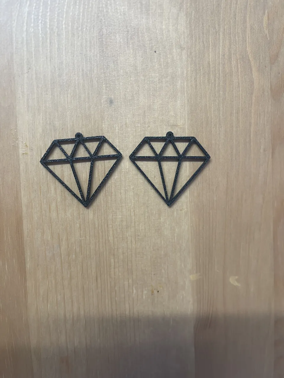 diamond earrings view 2