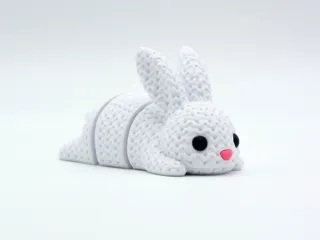 Knitted Articulated Bunny Rabbit