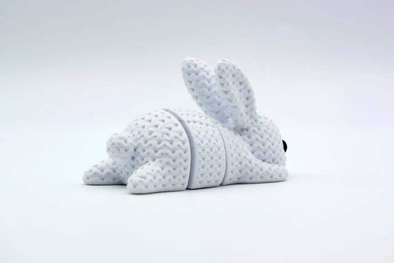 Knitted Articulated Bunny Rabbit view 4