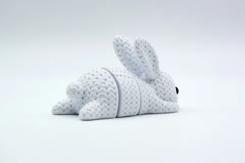 Knitted Articulated Bunny Rabbit view 4
