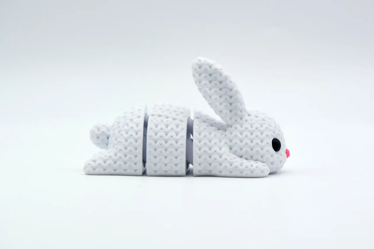 Knitted Articulated Bunny Rabbit view 3
