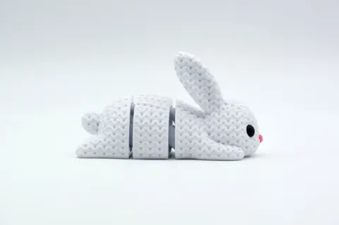 Knitted Articulated Bunny Rabbit view 3