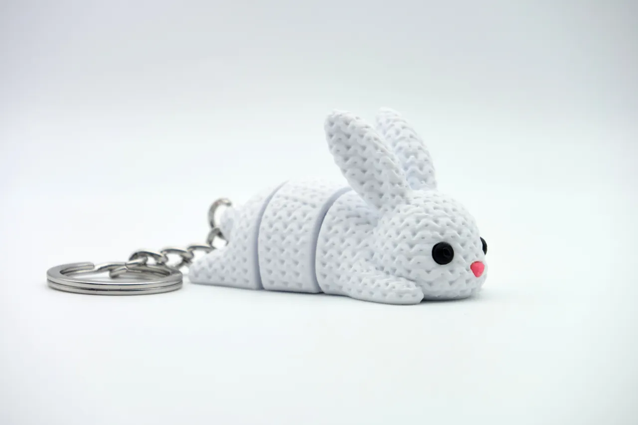 Knitted Articulated Bunny Rabbit view 2