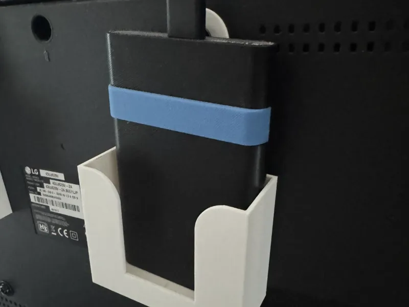 HDD holder on TV