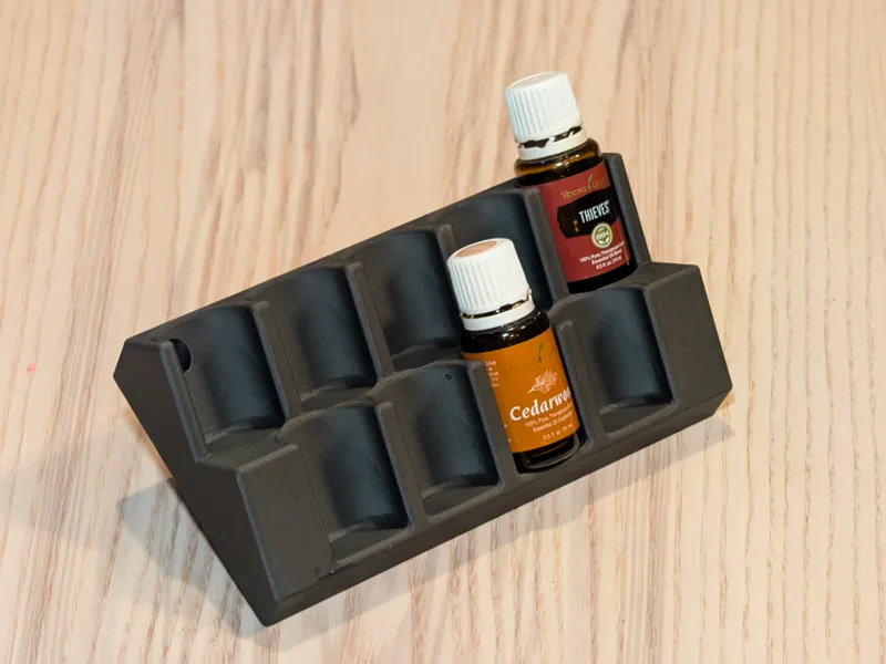 Mini Essential Oil Shelf -Holds nine 15ml bottles