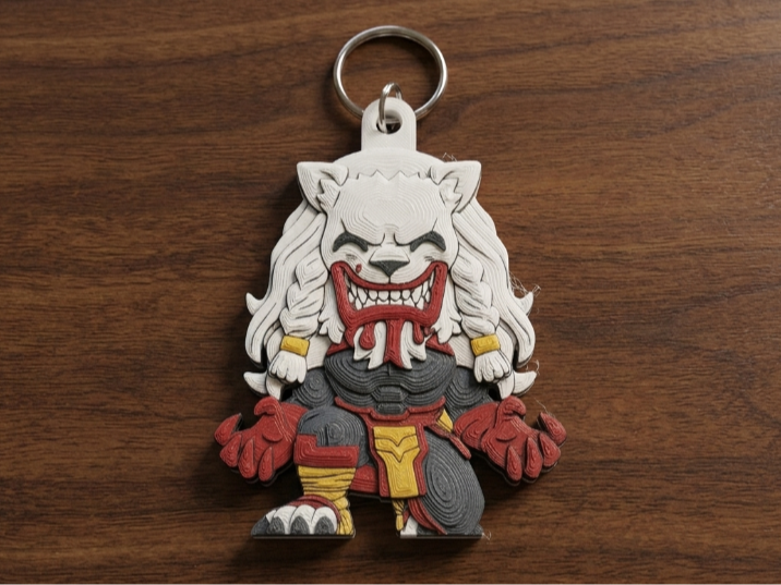 Chaveiro Battle Beast Invencível Chibi