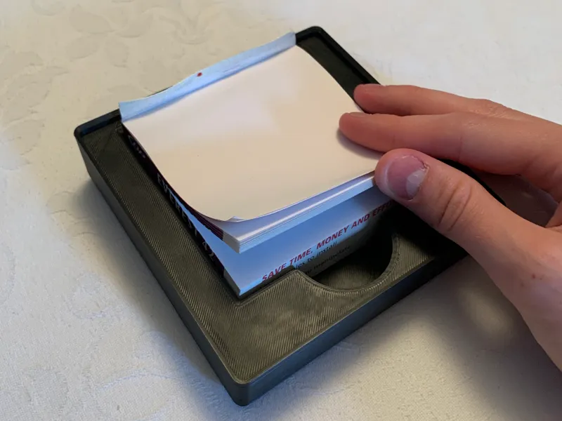 Gridfinity 3.5" Post-It Note Stack Holder