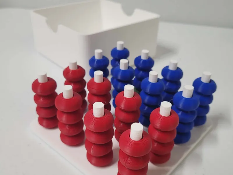 3D Connect Four with Lid