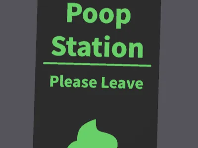 G.I.T.D Poop Station Door Hanger
