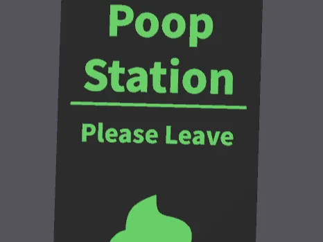 G.I.T.D Poop Station Door Hanger