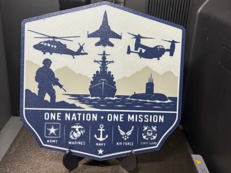 One Nation One mission sign