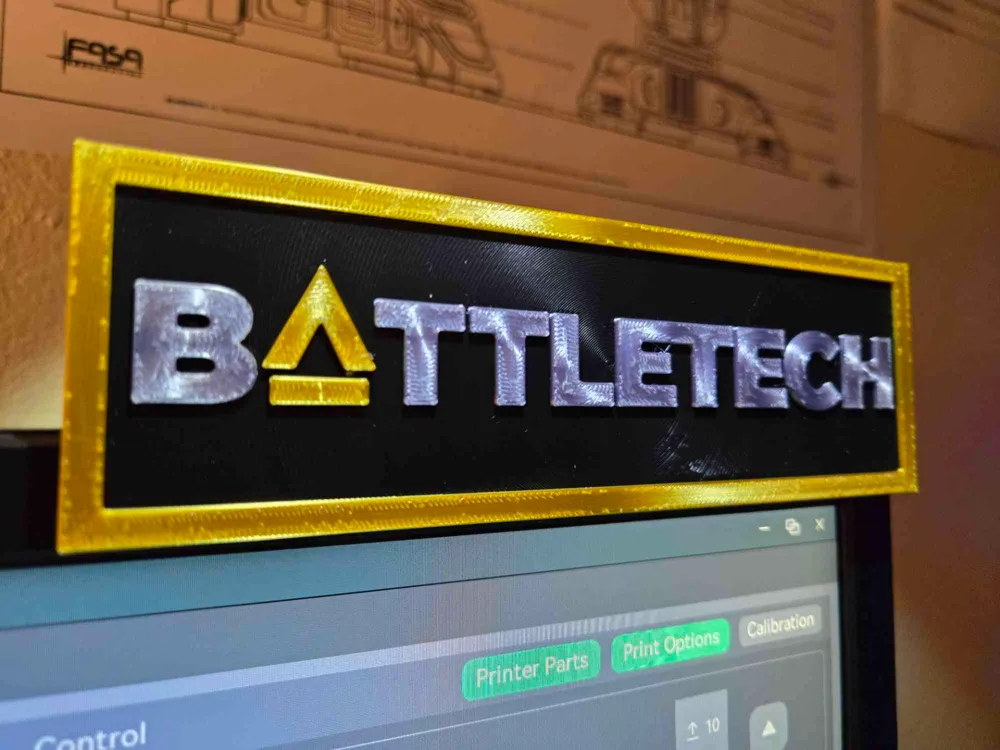 Battletech Logo Wall Mount by Graeber - MakerWorld