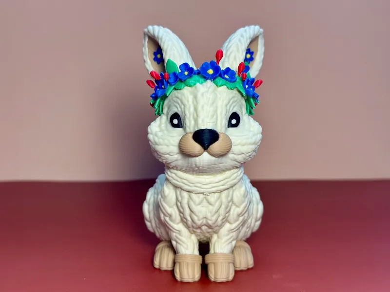Spring Knitted Rabbit