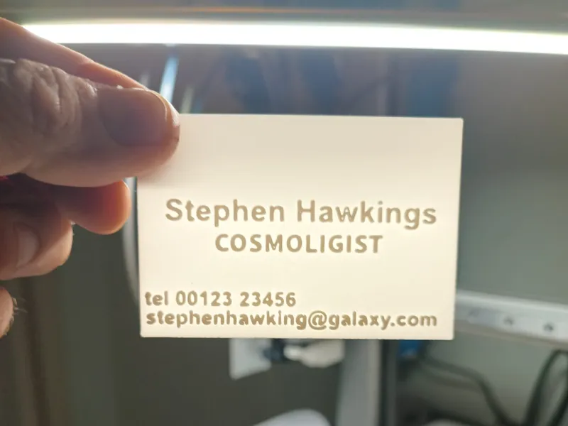 Cool Business Card litophane fully customizable