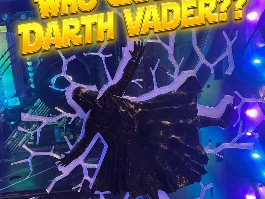 Who crahed Darth Vader- magnet 