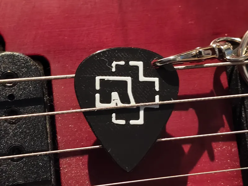 Rammstein Plectrum Keychain