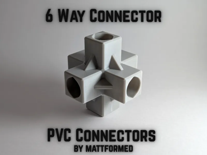 PVC 6 Way Connector (All Sizes)