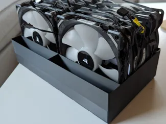 Gridfinity fan holder