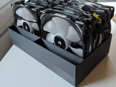 Gridfinity fan holder